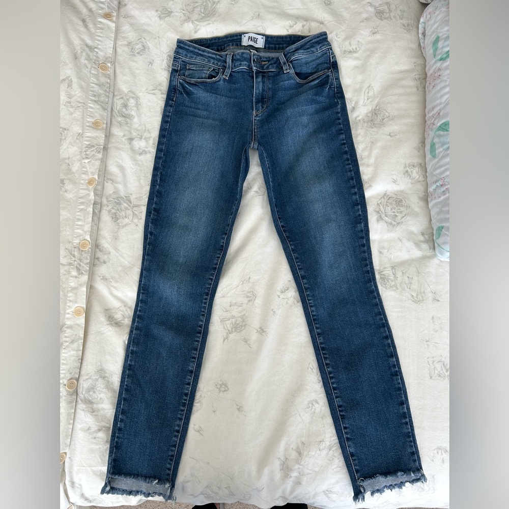 Paige Verdugo Ankle Jeans, Size 28